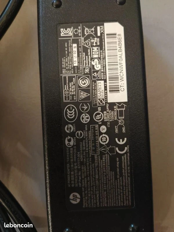Ce chargeur convient pour des portables de la gamme HP et COMPAQ